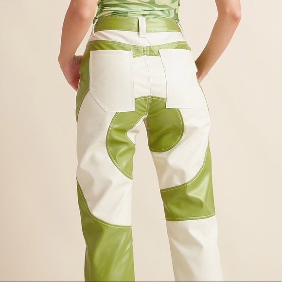 Emmiol Pu Leather Swirl Pants 